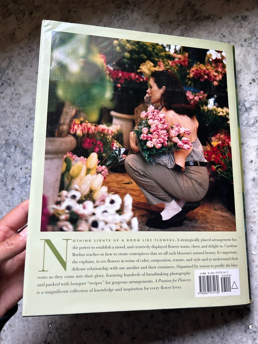 90's Vintage A Passion for Flowers Coffee Table Book